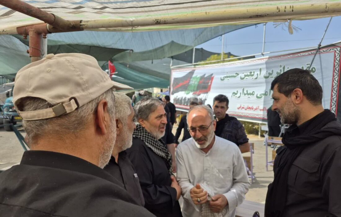 بازدید داوری، معاون امنیتی و انتظامی استاندار آذربایجان شرقی و جانشین ستاد اربعین استان از مواکب اربعین حسینی در عتبات عالیات