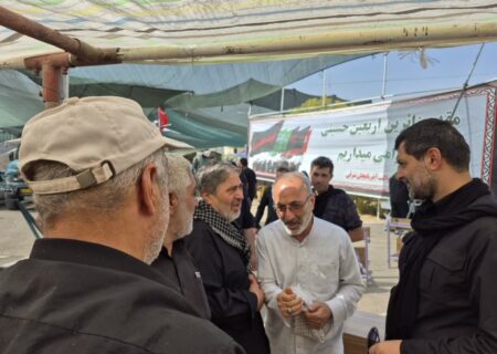 بازدید داوری، معاون امنیتی و انتظامی استاندار آذربایجان شرقی و جانشین ستاد اربعین استان از مواکب اربعین حسینی در عتبات عالیات