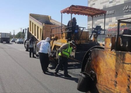 مسیر ۲ کیلومتری پلیس راه تا پل مایان هم آسفالت ریزی شد
