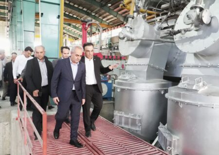 بازدید استاندار آذربایجان شرقی از کارخانه سهند آلومینیوم
