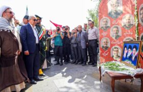 حضور استاندار آذربایجان شرقی در رزمایش بزرگ جان‌فدایان در تبریز